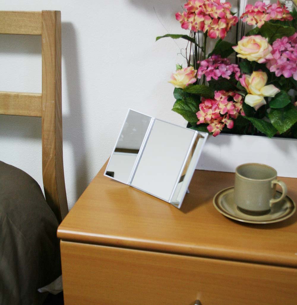 Amazon.co.jp: Inconnu三面スタンドミラー Y-1073 : ビューティー