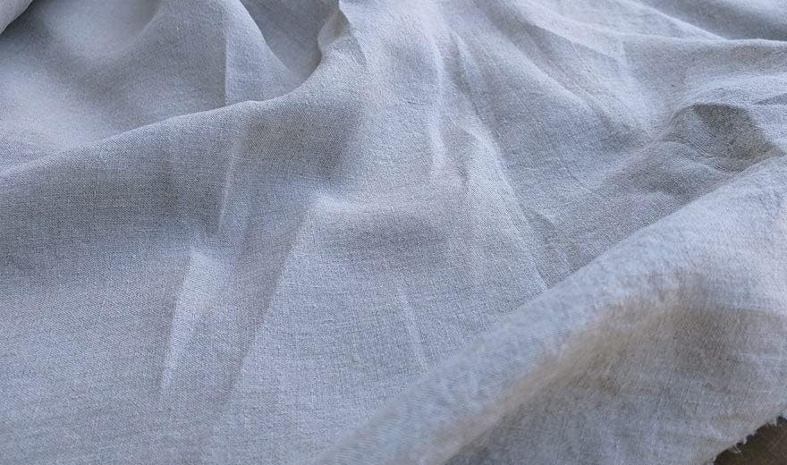 Ivory Soft Touch & Medium-Heavy Weight 100% Linen Fabric | Versatile & Durable Material for Crafts, Home Decor, and Fashion