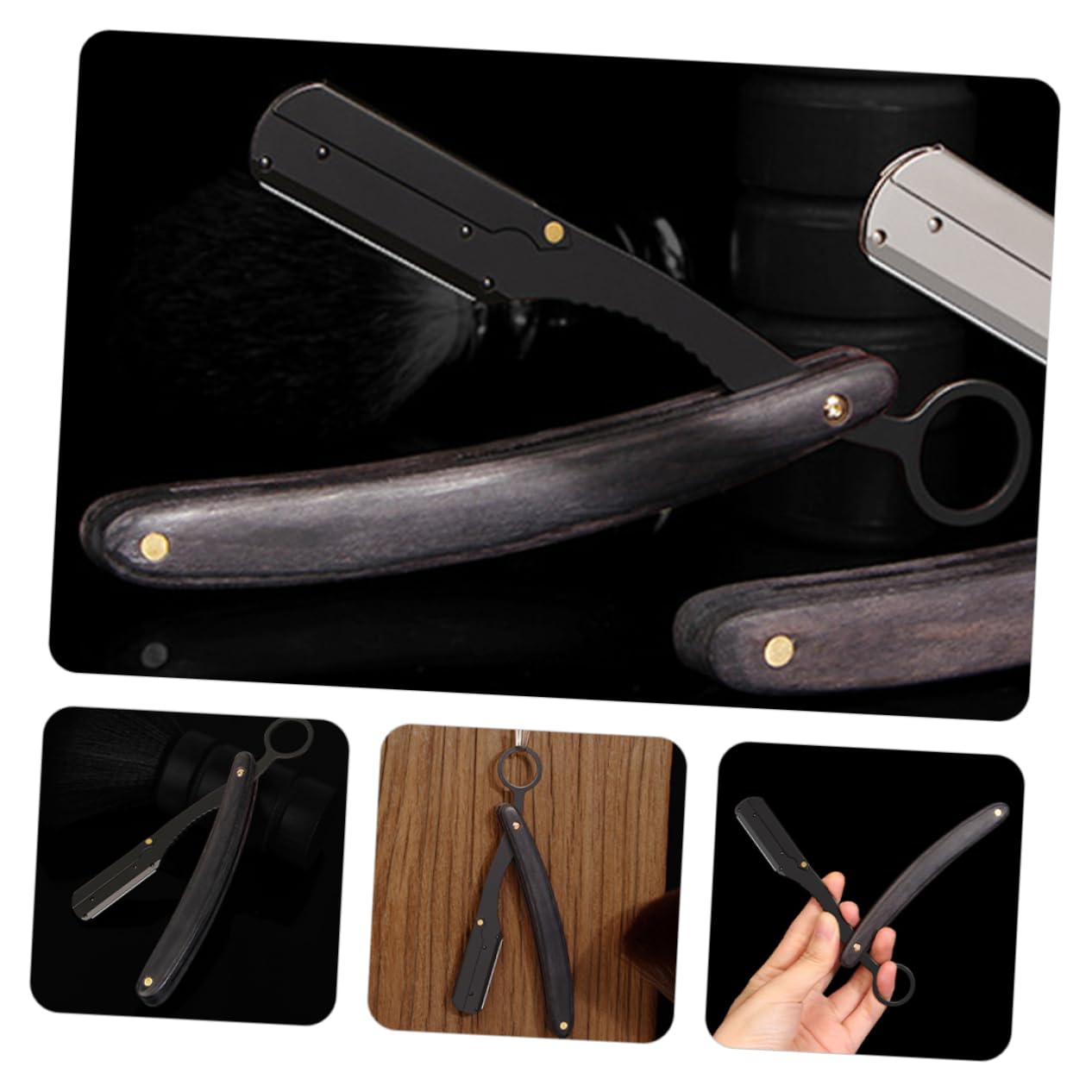 minkissy 3stücke Foldable Shaver Tool Multifunktionales Manuelles Rasiermesser Für Tragbar Für Haar Und Bartpflege Im Salon Oder Zuhause