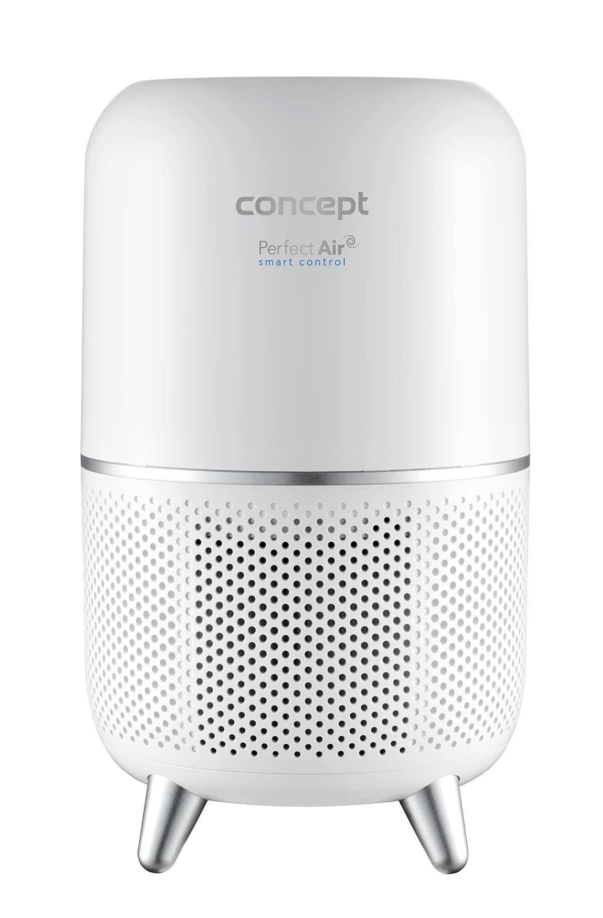 Concept Perfect Air Smart CA1020 oczyszczacz powietrza HEPA z trzema poziomami filtra powietrza, cyrkulacja powietrza: 150 m³/h, do pomieszczeń do 20 m², czujnik cząstek kurzu