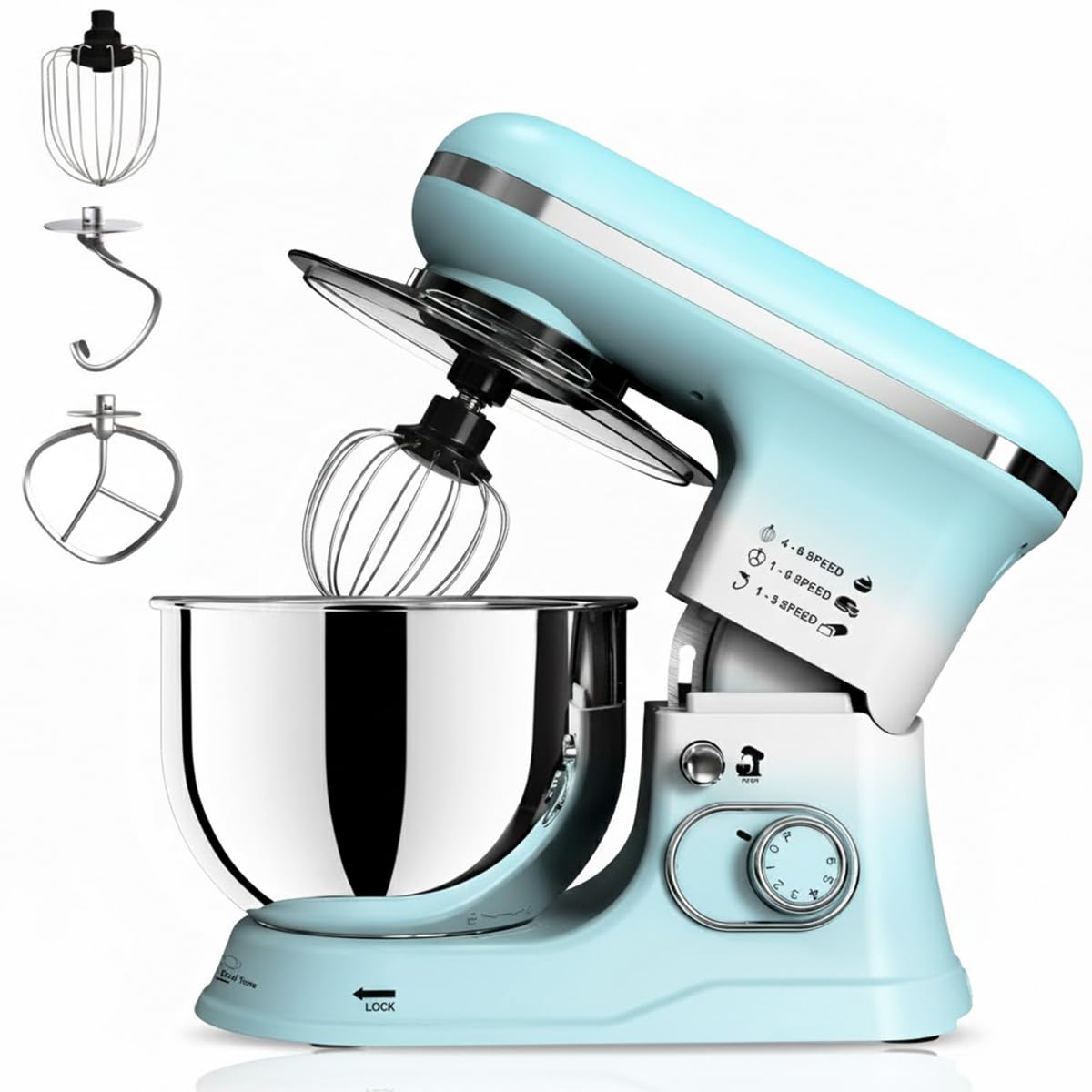 INALSA Stand Mixer 1200W|Pure Copper...