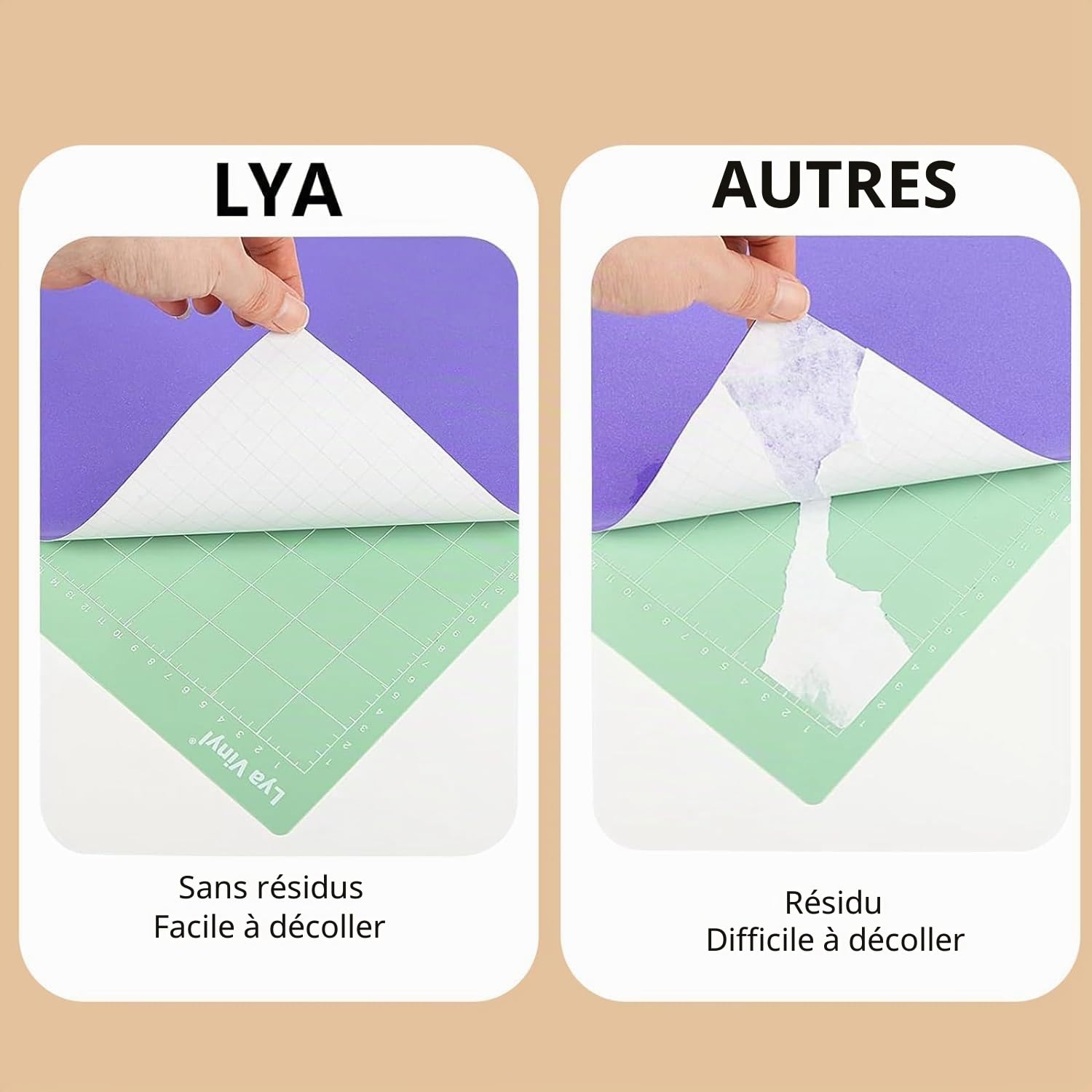 AMJKEJI Tapis de Découpe Cricut, 4 Pièces Tapis Cricuts Maker/Explore Air 2/Air/One 30,5 x 30,5 cm, Plusieurs Adhésifs Matelassage pour Couture, Courtepointe et Projets d’Artisanat Cricut Accessories