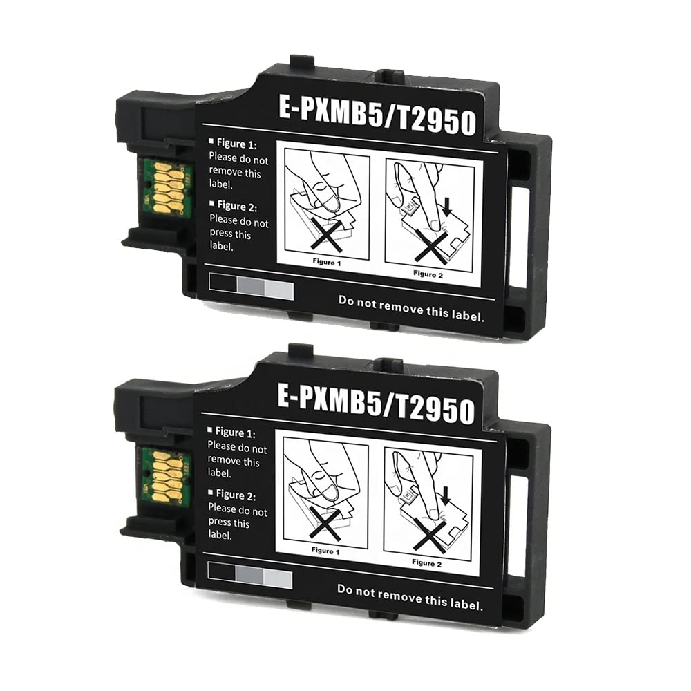 INK+ YOUEXPERT T2950 Maintenance Box T295000 Remanufactured Compatible with Workforce WF-110, EC-C110 Printer, 2 Pack