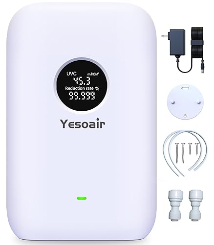 Caja de filtro de agua LED UV para sistema de filtración de agua debajo del fregadero y sistema de ósmosis inversa, reduce hasta el 99.9% de los