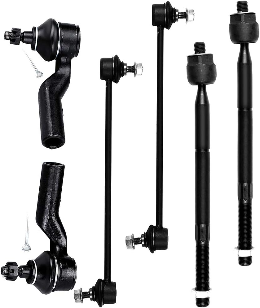 New 6PC Front Inner Outer Tie Rod End Sway Bar End Link for 2004-2009 for Mazda 3 3 Sport 2006-2014 for Mazda 5