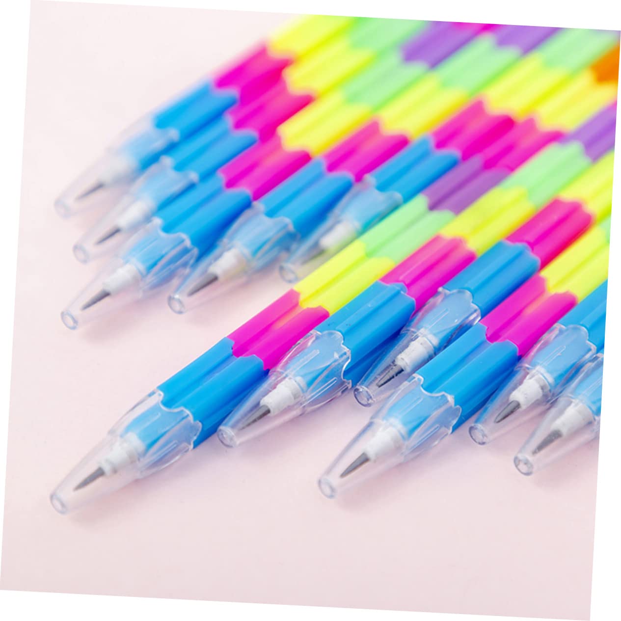 5 Sätze Multifunktionale Pack Buntstifte Für Ergonomische Tragbare Farbenfrohe Schreibgeräte Für Kreative Aktivitäten Und Lernspaß Ohne Anspitzen 20 Stück * 5