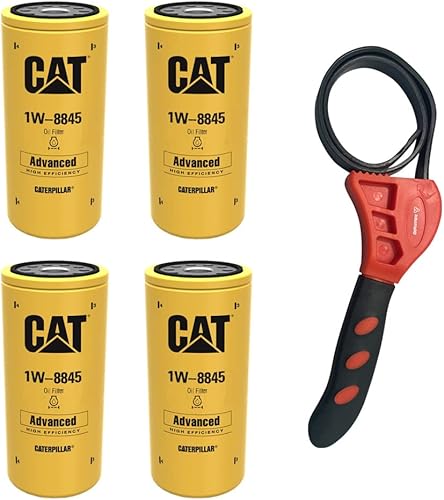 Miniatura 3 de Caterpillar 1W-8845 - Filtro de aceite de motor avanzado de alta eficiencia con llave de correa IHD (2)