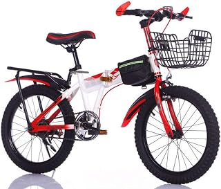 ZXC 20-inch children's single racing speed folding mountain bike folding bicycle for primary and middle school students is unisex and easy to use