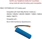 2600mAh Battery Replacement for Vtech VM3252,VM3254,VM3258,RM2851,VM923,VM924,VM934,RM2771 Video Baby Monitor,Snom C300 Conference Speakerphone