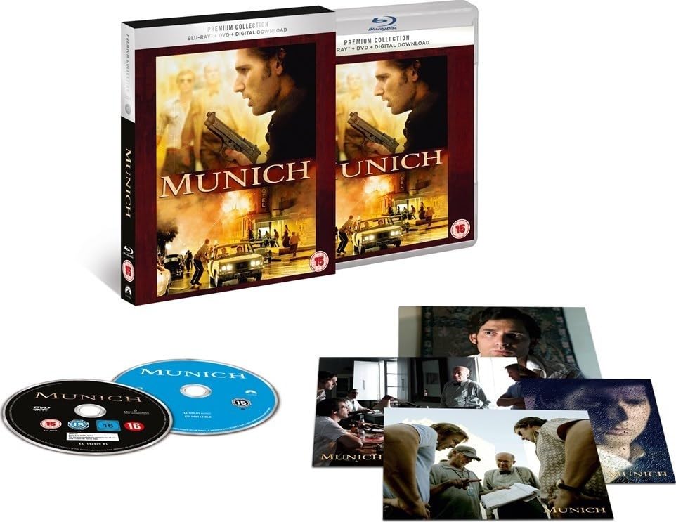 Munich (HMV Exclusive / Premium Collection) (Uncut) [Blu-ray] (2005) | Imported from UK | Region Free | 164 min | Paramount Pictures | Drama History | Director: Steven Spielberg