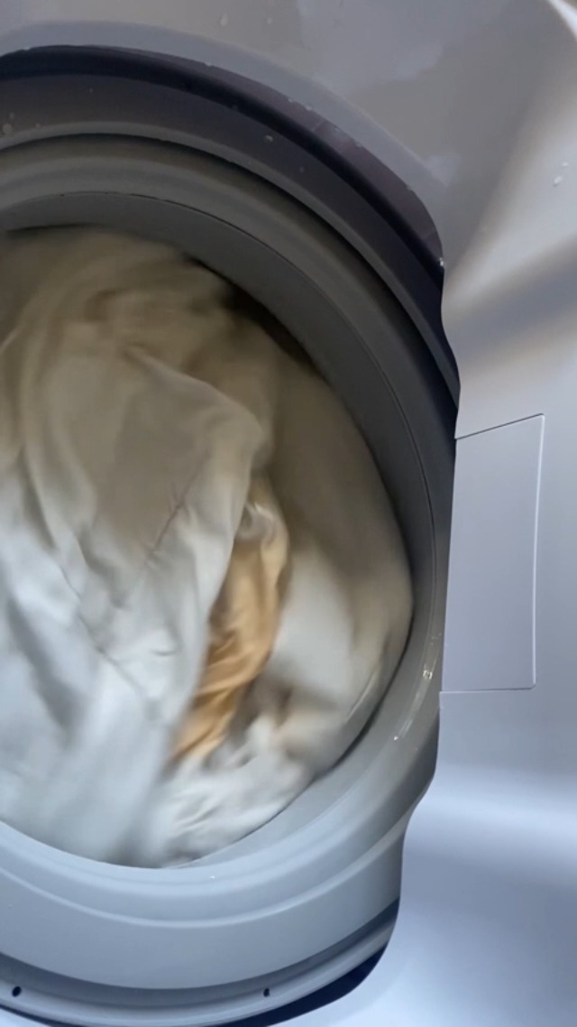 Image of VCJ Portable Washing Machine, 28 Lbs Full-Automatic Portable Washer with 10 Wash Cycles, 24 H Delays, LED Display, Electric Laundry Machine for Apartment, RVs, Dorms