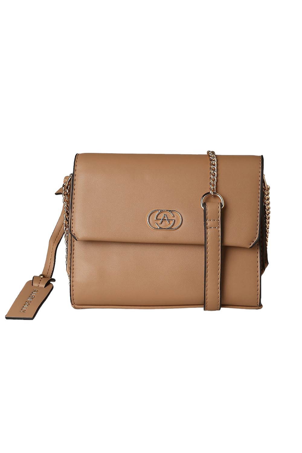 Allen Solly Womens Solid Sling Bag,Tan (B0D3TPN223) Amazon Price History, Amazon Price Tracker