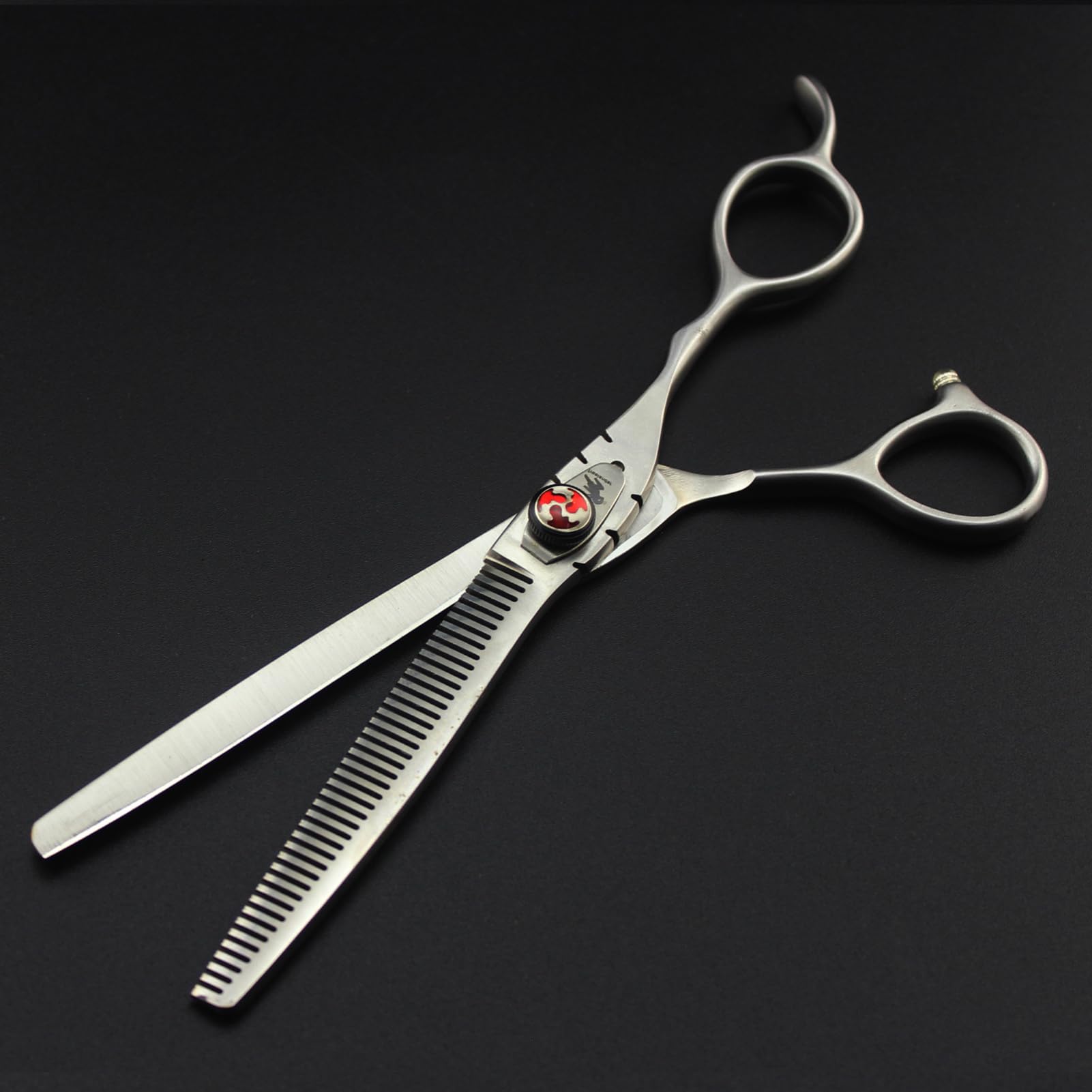 7 inch Set, Linkshänder Friseurschere Haarschere Effilierschere 7 Zoll Professionelle Scharfe Linkshänder Haarschneideschere Edelstahl Profi Salon Haar Scheren für Damen Herren