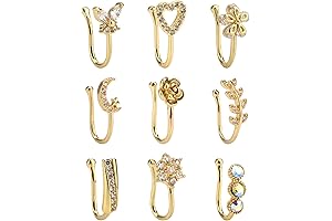 Exquisite Faux Nose Jewelry: Shimmering African Charm