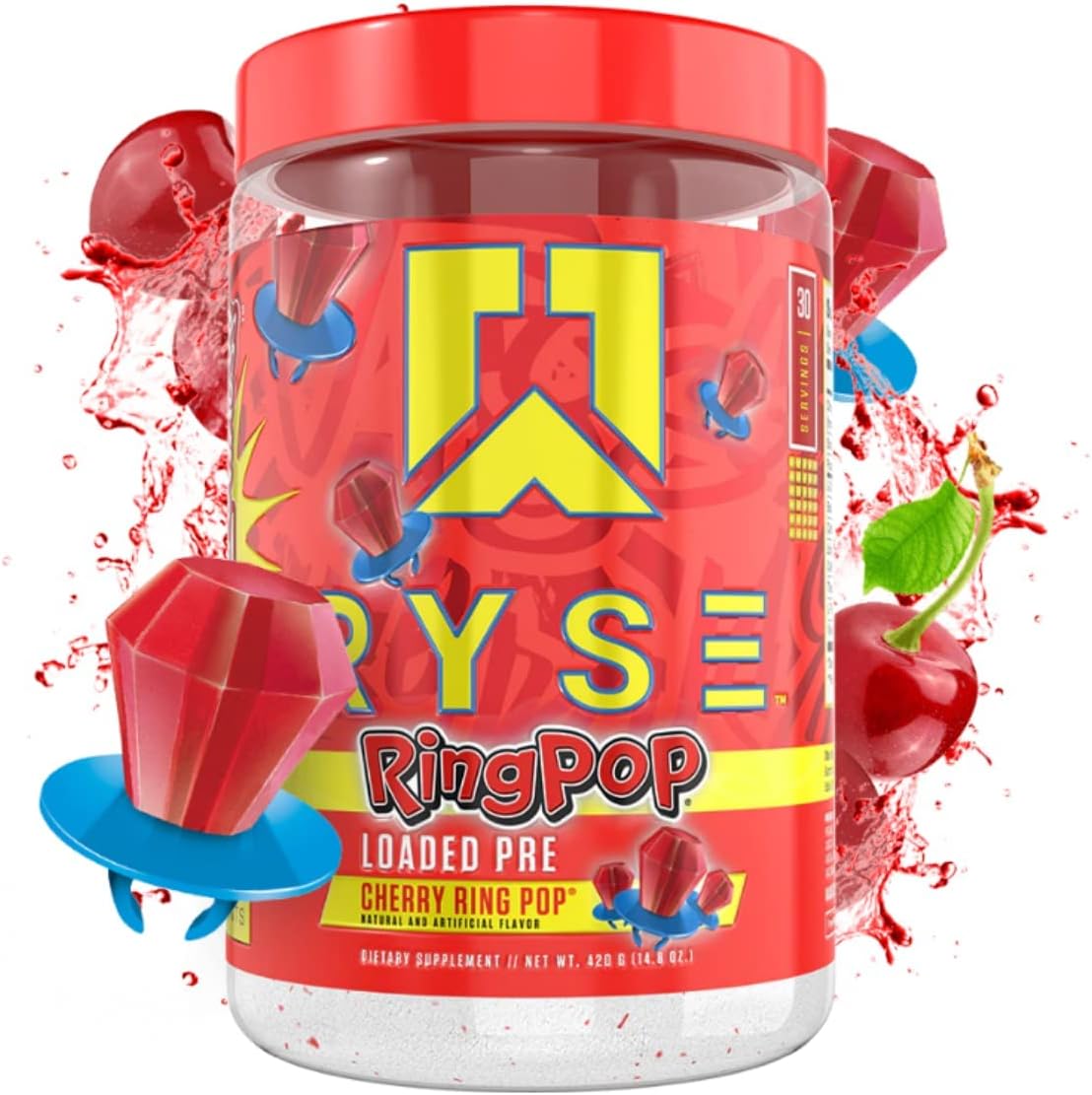 RYSE LOADED PRE 30 Servicios/PRE WORKOUT/LCitrulina/Betaalanina (RING