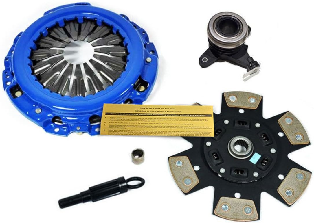 EF Stage 3 Heavy-Duty Sport Clutch Kit with Slave Cylinder - Fits Nissan 350Z, 370Z & Infiniti G35, G37 Manual Transmission Performance Upgrade