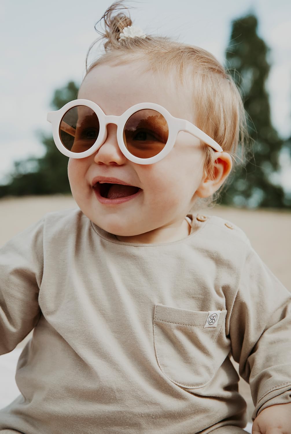 Cloby Langarm-Shirt T-Shirt Long Sleeve mit UV-Schutz (UPF 50+) Baby (Gr. 6-12 Monate) - Sandy Beach/beige