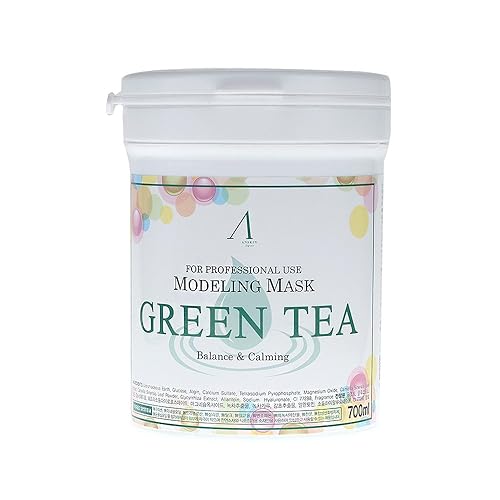 Paquete de polvo de máscara de modelado de 23.7 fl oz té verde para calmar y anti oxidación por anskin