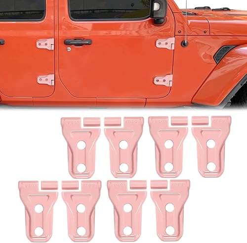 Accesorios de moldura exterior para Jeep Wrangler JL JLU Sport Sahara Freedom Rubicon Unlimited 2018-2022, cubierta de bisagra de puerta, también