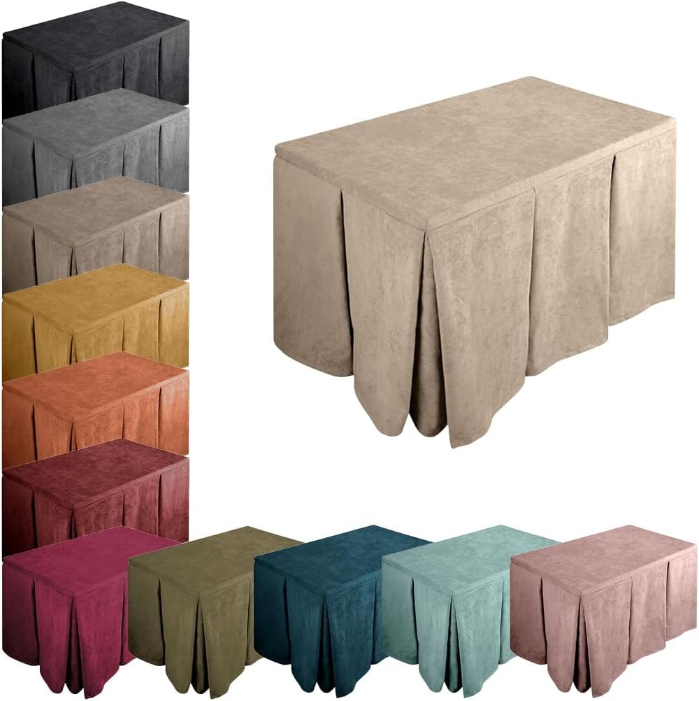 Falda o Ropa de Camilla, Enaguillas a Medida. Tejido Anti Manchas, Mantiene el Calor. Enaguas para Mesa. Mantel de Mesa. Tapete para enaguilla