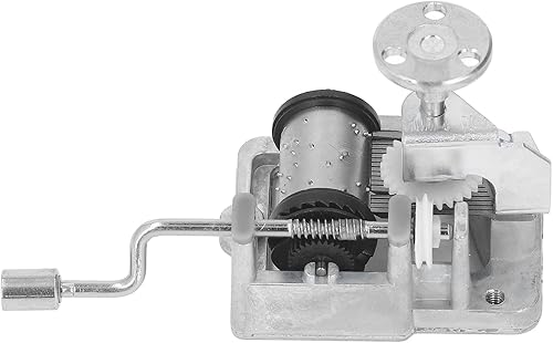 Miniatura 3 de Movimiento de mecanismo musical de 18 notas, caja de música de manivela de aleación de estilo retro con muñeca giratoria para regalos