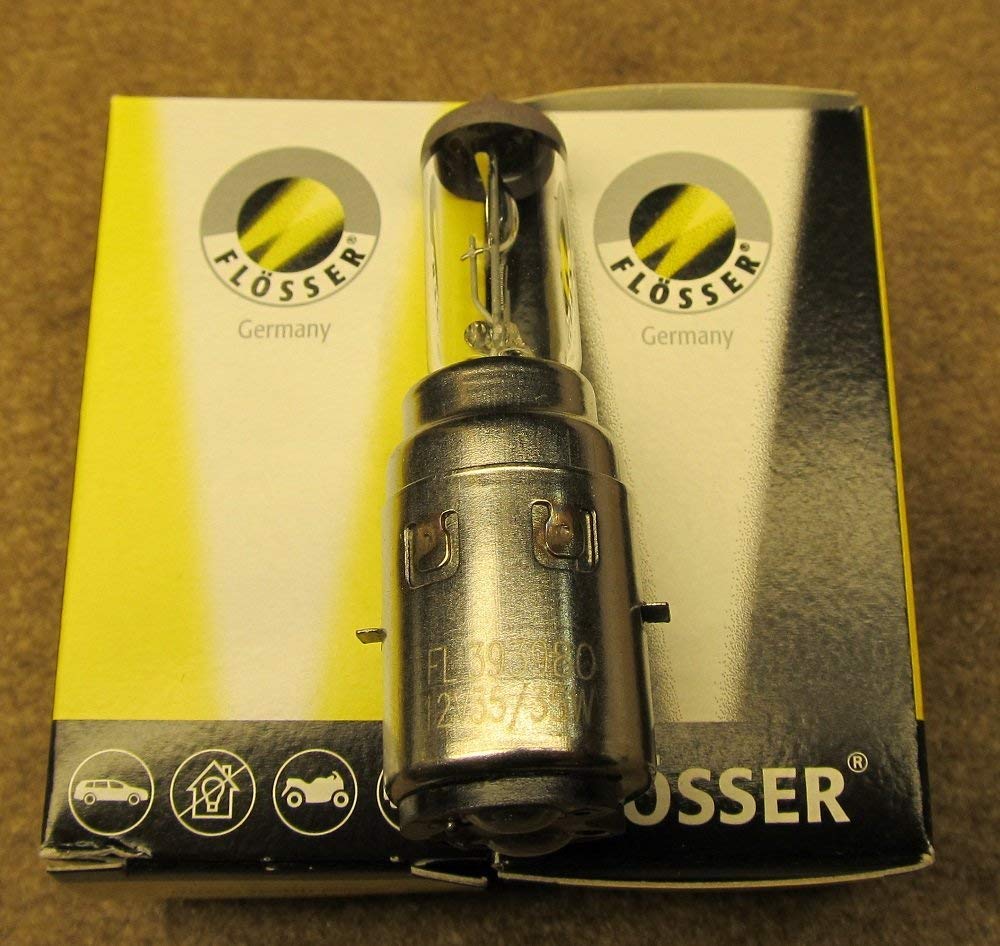 Floesser #393980 Bulb 12/12 V, 35/35 W, BA20d Base, T-4.5 Shape
