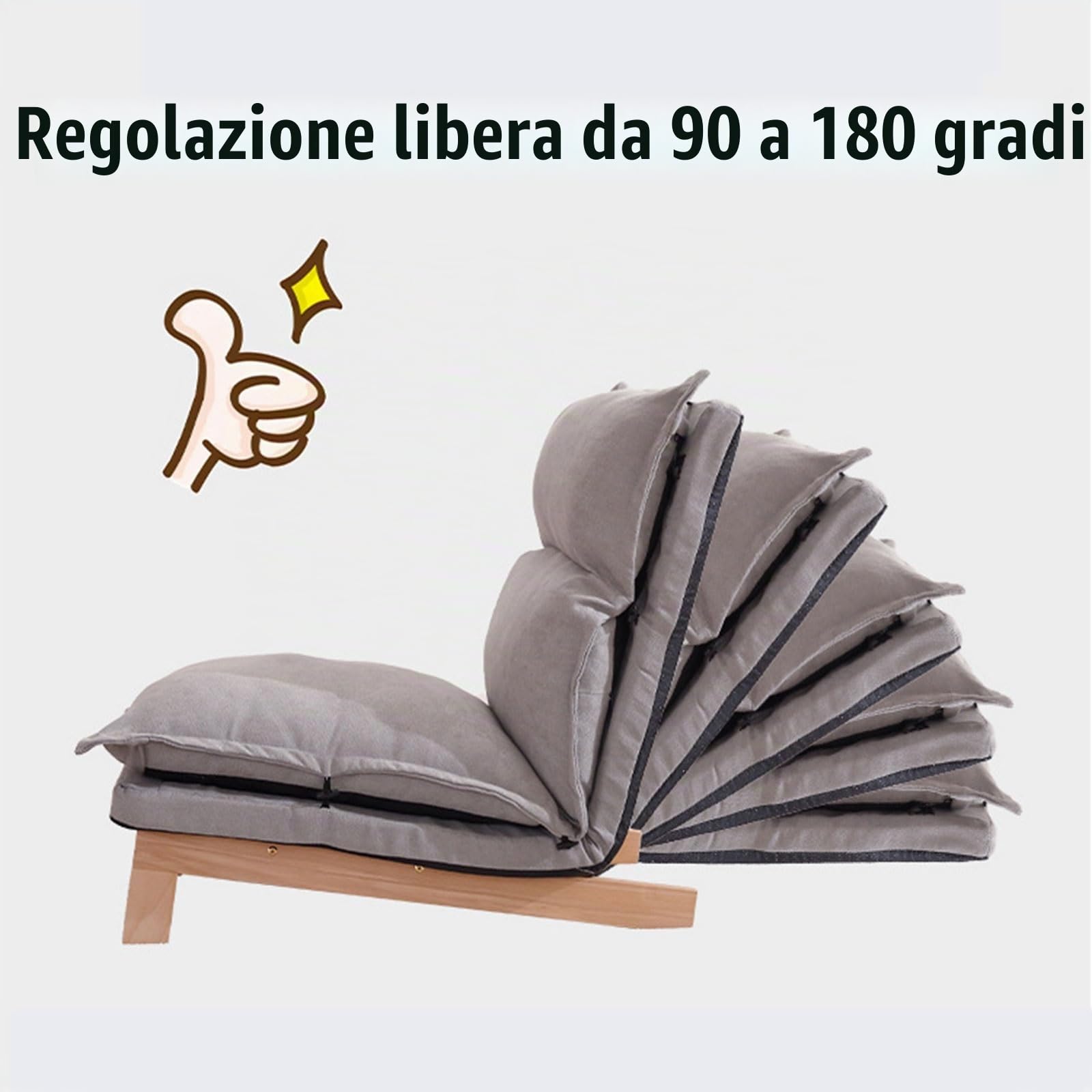 Poltrone Salotto Moderne Poltrone Relax da Salotto Ergonomiche Poltrona da Lettura Comoda Ergonomico Sedia da Ufficio Schienale Regolabile 90-180° (Color : Mint Green)