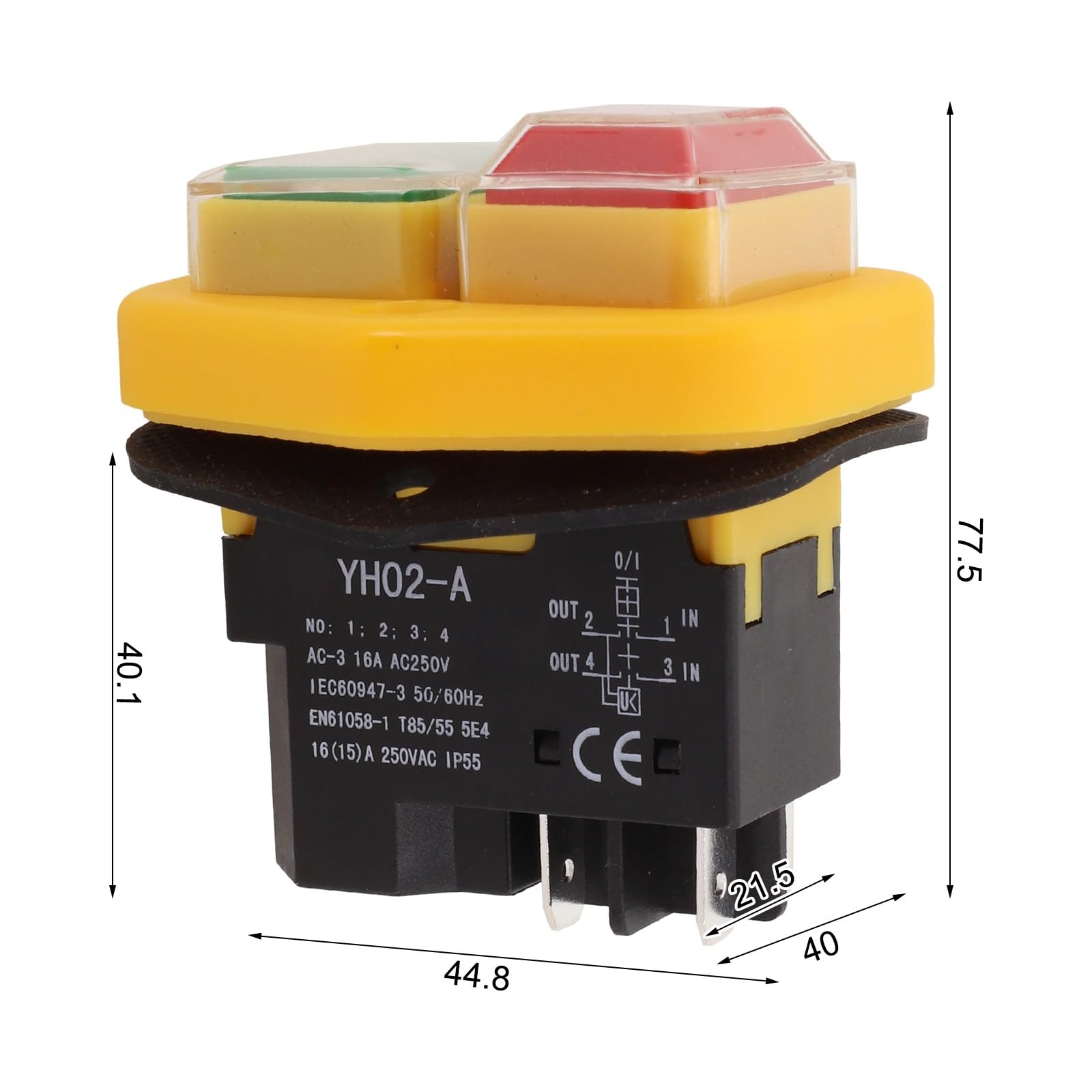 KJD17 Tuingereedschap Elektromagnetische Starter Drukknop