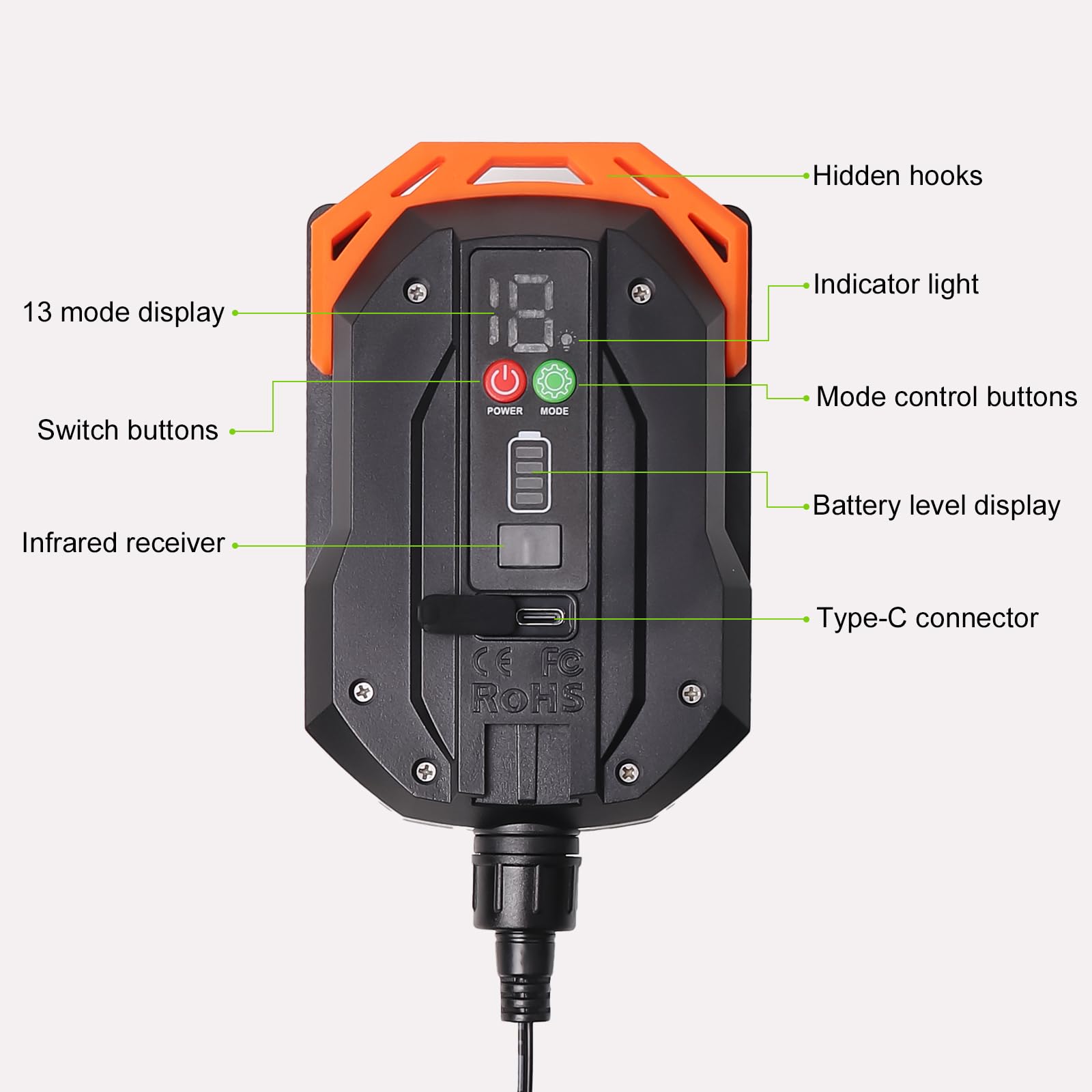 Luci Solari Esterno con connettore Type-C, 30m 300 LED Catena Luminosa Esterno Solare con 13 modalità, telecomando e timer, luci da esterno giardino solari impermeabile IP65 per il giardino e le feste