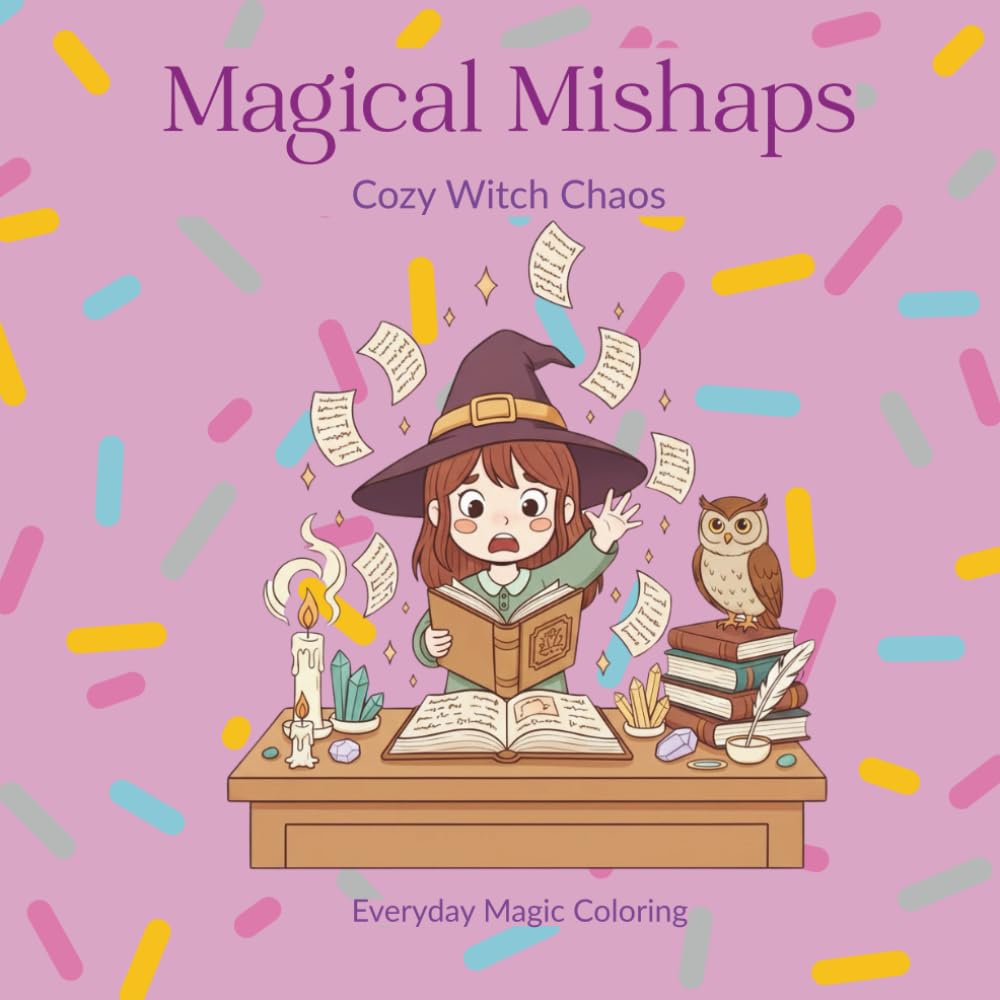 Magical Mishaps: A Cute & Cozy Coloring Book of Gentle Magic (Cozy Witch Chaos)