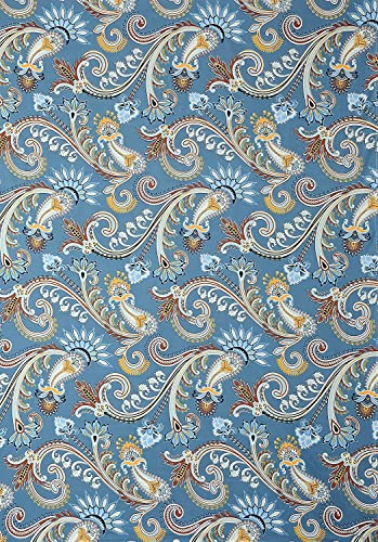 Image of NHD HOME diwan Set for Living Room, diwan Set Covers Glace Cotton, diwan Set 8 Pieces (1 Single Bedsheet, 5 Cushion Covers, 2 Bolster Covers) (Color-Blue & White), Standard