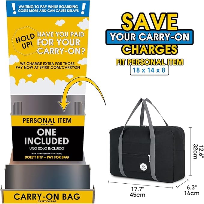 Black Foldable Travel Duffel Bag2