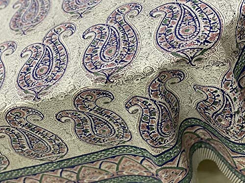 Indian Paisley 100% Natural Cotton Hand Block Print Duvet Cover Twin Full Double Queen King Toddler Cotton Bedding Set Boho Quilt Set (Queen 90X108) #TOP1