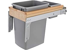 Rev-A-Shelf 12 inch Pull-Out Under Cabinet Trash Can with Soft-Close
