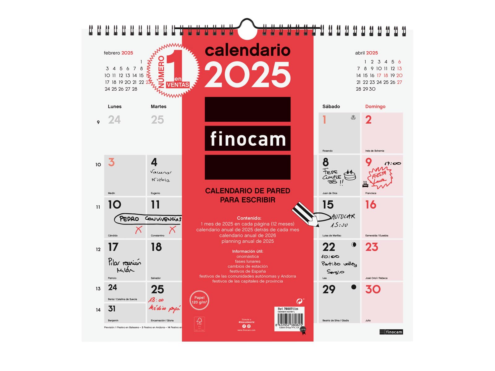 amazon-com-finocam-neutral-wall-calendar-to-write-2025-month-view-january-2025-december-2025-12-months-spanish-office-products