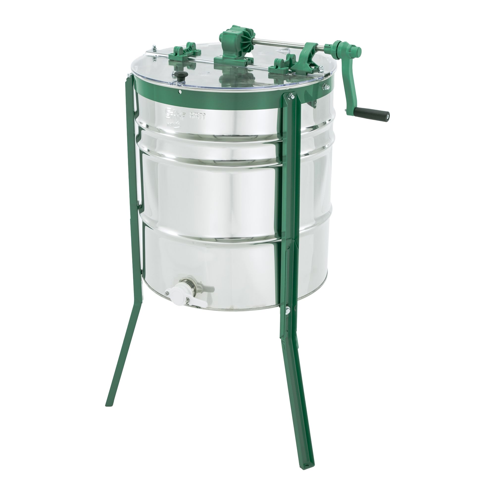 SAF Natura extracteur à miel manuel radial | 9 cadres | cadre Dadant 1/2 | entraînement supérieur | acier inoxydable | matériel apicole | RITMO