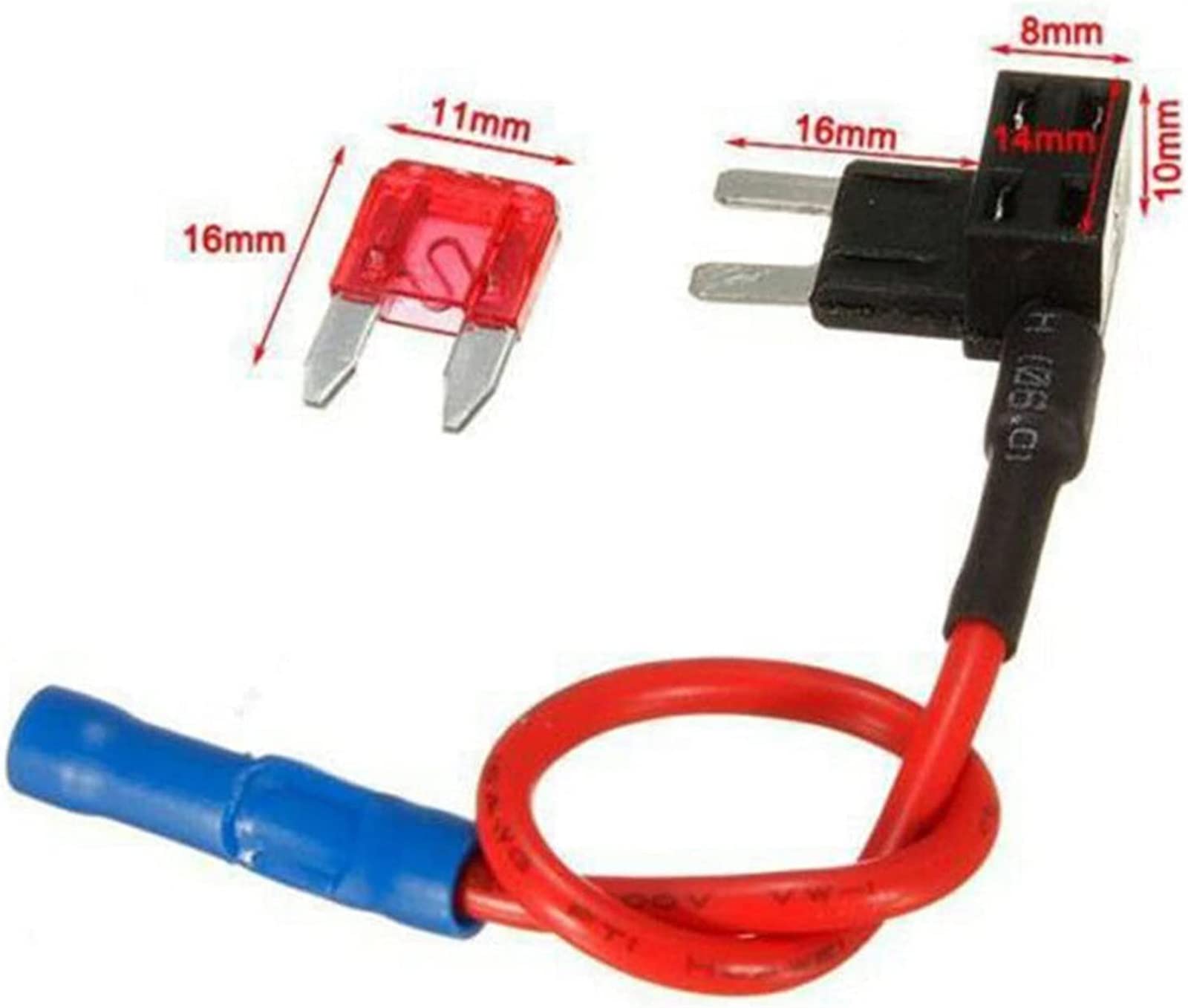 Bezpiecznik 12 V 5 szt. Uchwyt bezpiecznika Standardowy bezpiecznik samochodowy Dodaj obwód Mini Blade Fuse Holder ATM APM Piggy Back Bezpieczniki