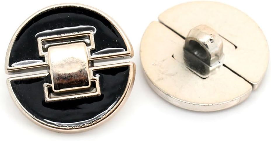 200pcs Buttons Sewing Craft Backhole Round - CCB Plastic, Light Golden