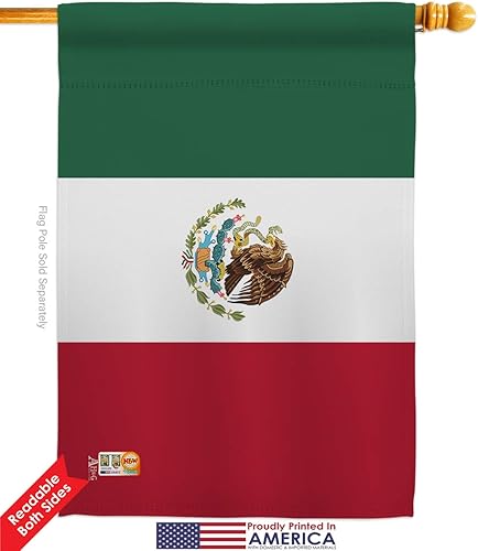 Miniatura 10 de Americana Home & Garden HG140154 - Banderas de México de la Nacionalidad Mundial impresiones decorativas de casa vertical 28.0in x 40.0in, 13.0in,