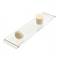 Acrylic Bathtub Tray NEWRAIN Clear Bath Caddy Tub Table Unique House Warming Gifts New Home Anniversary and Wedding