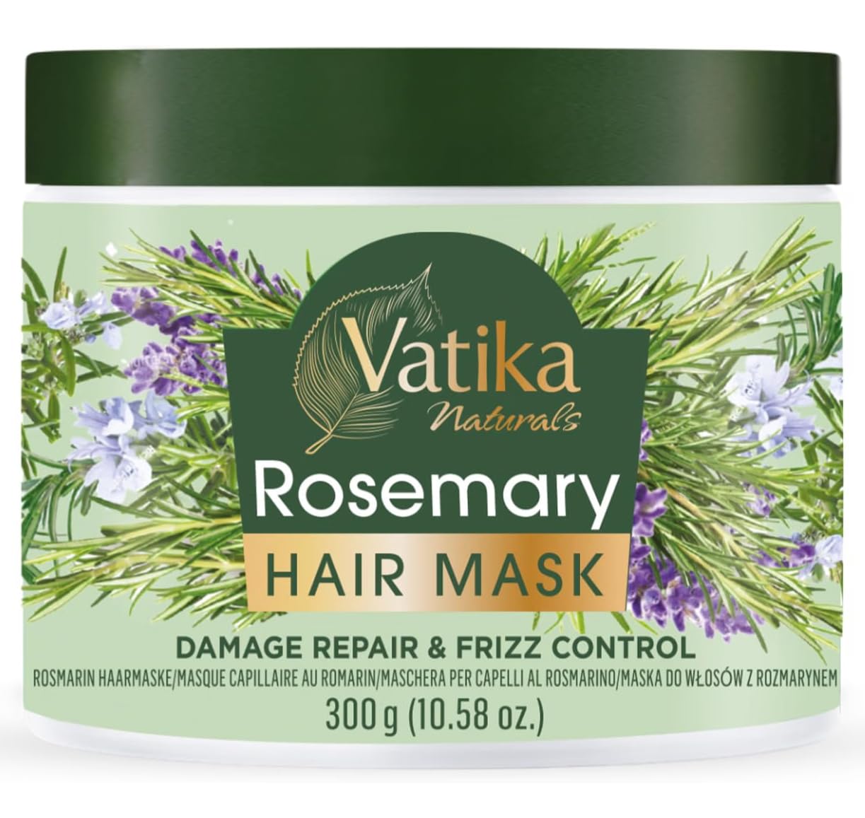 Vatika Natural Rosemary Hair Mask, 300 ml, Deep nourishment Hair Mask, Anti-dandruff hair mask, Promotes Hair Growth, Nourishes & Conditions Hair, Rosemary oil