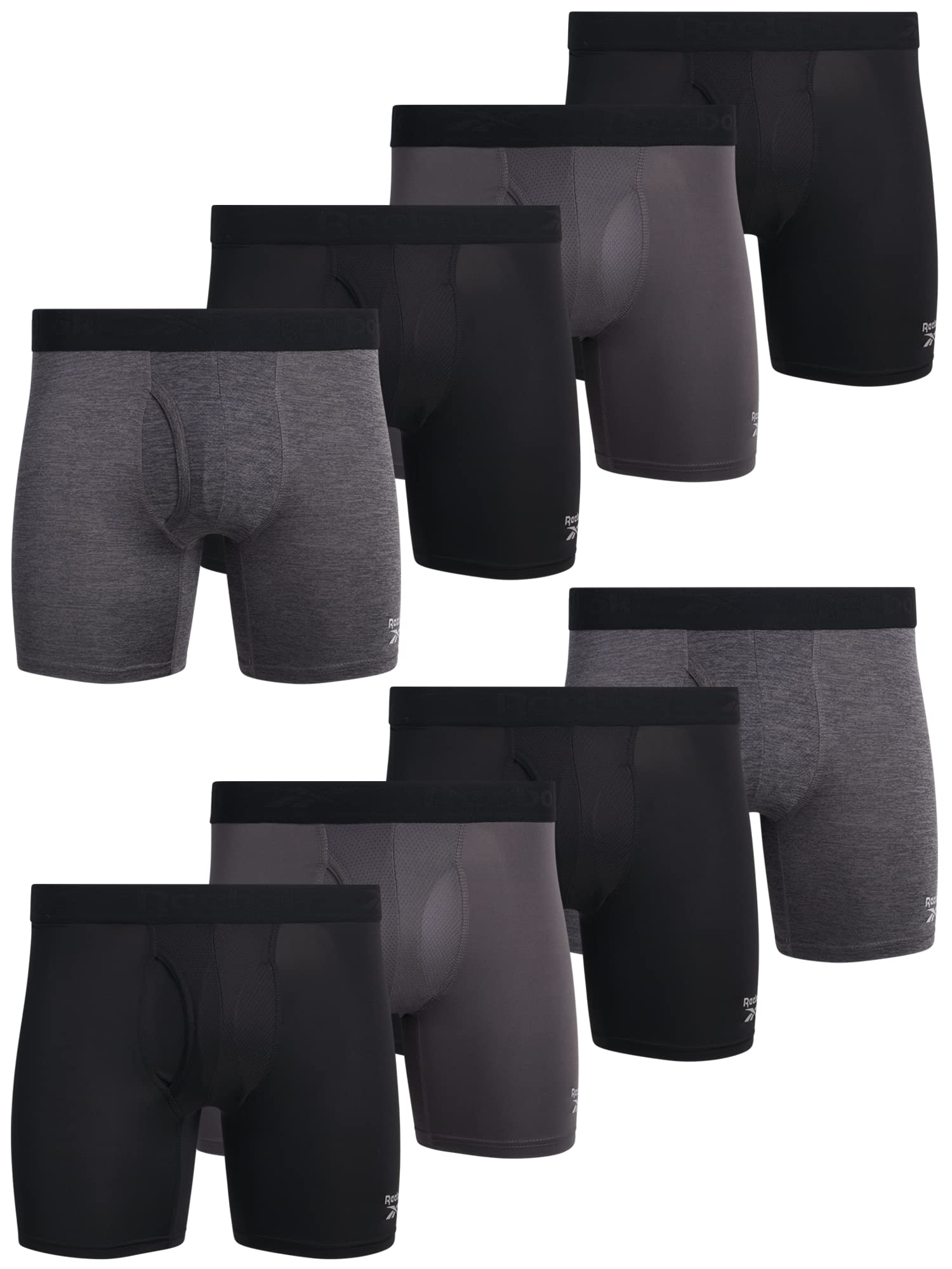 Buy Men's Underwear Performance Boxer Briefs with Fly Pouch (8 Pack