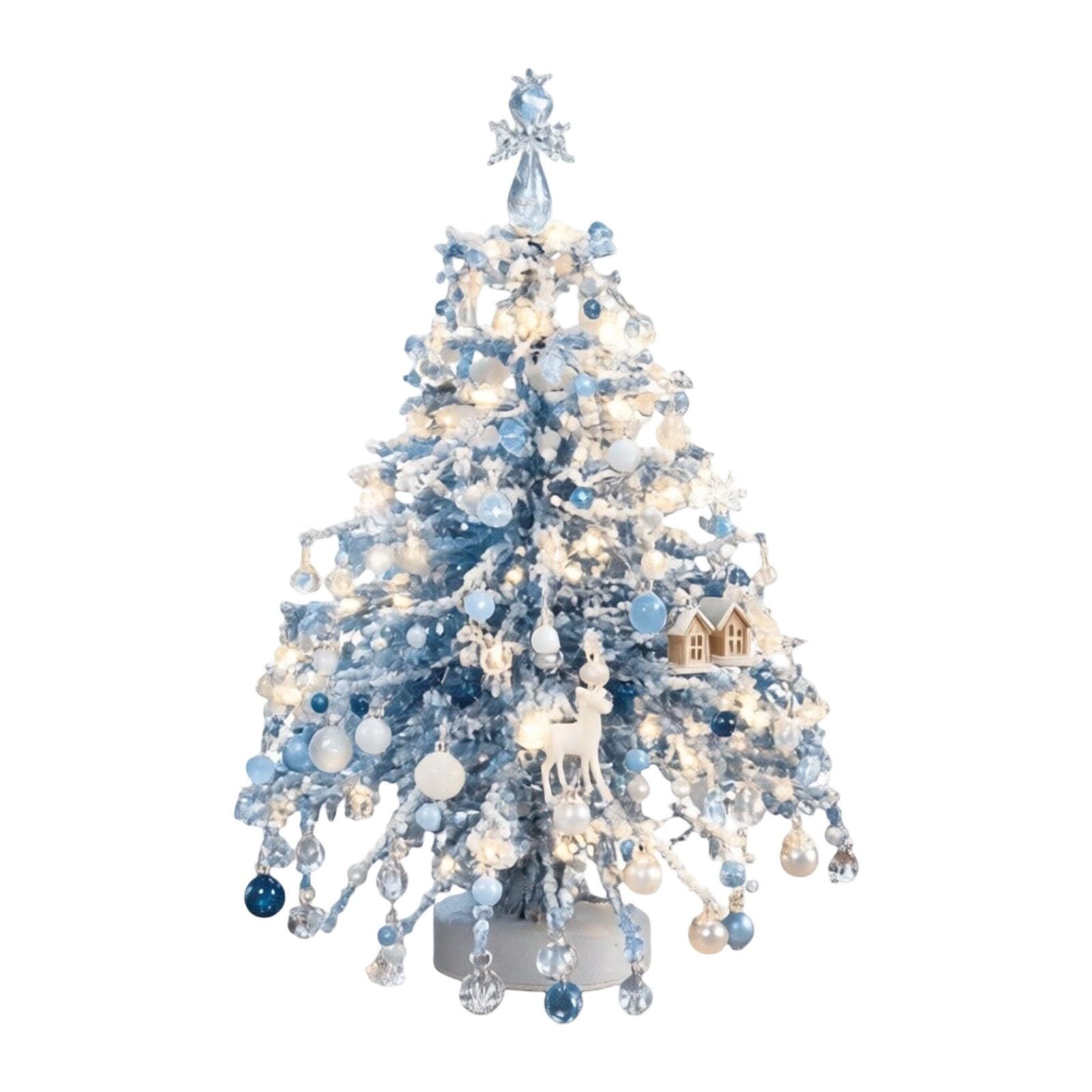 DIY Beaded Christmas Tree Kit, Beading Kits with Colorful Beads & Ornaments, DIY Crystal Bead Christmas Tree Making Kit, Handmade Holiday Craft Set, Xmas Craft for Craft Lovers