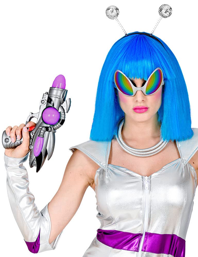W WIDMANN MILANO Party Fashion 68598 - zestaw owiewek Alien, antena, okulary, łańcuszek, kosmos, kosmici, kosmita, karnawał, impreza tematyczna