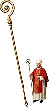 Nicky Bigs Novelties Adult Gold Saint Nicholas Shepherd Staff Lightweight Adjustable Cane, Priest Pope Bishop, Wizard, Pharaoh & Holiday Events - Halloween Props & Cosplay Costumes - Gold, One Size