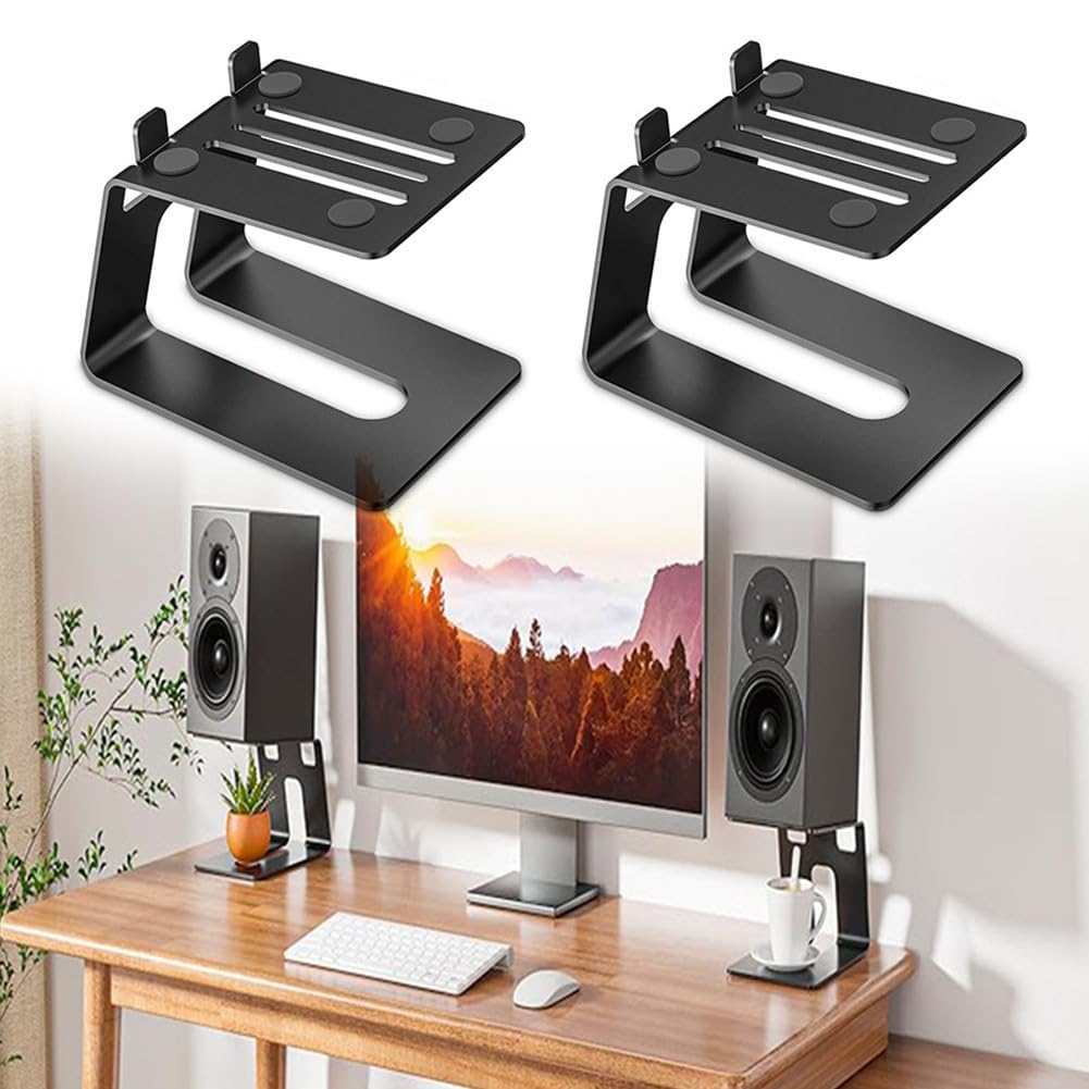 Duronic - Sps1022 / 40 Supporti Per Casse Acustiche - Altoparlanti Da Terra - 40 Cm Di Altezza - Riempimento Con Sabbia - Supporto Antivibrazione - Ideale Per Impianti Hi-fi / Stereo / Home Cinema 5.1