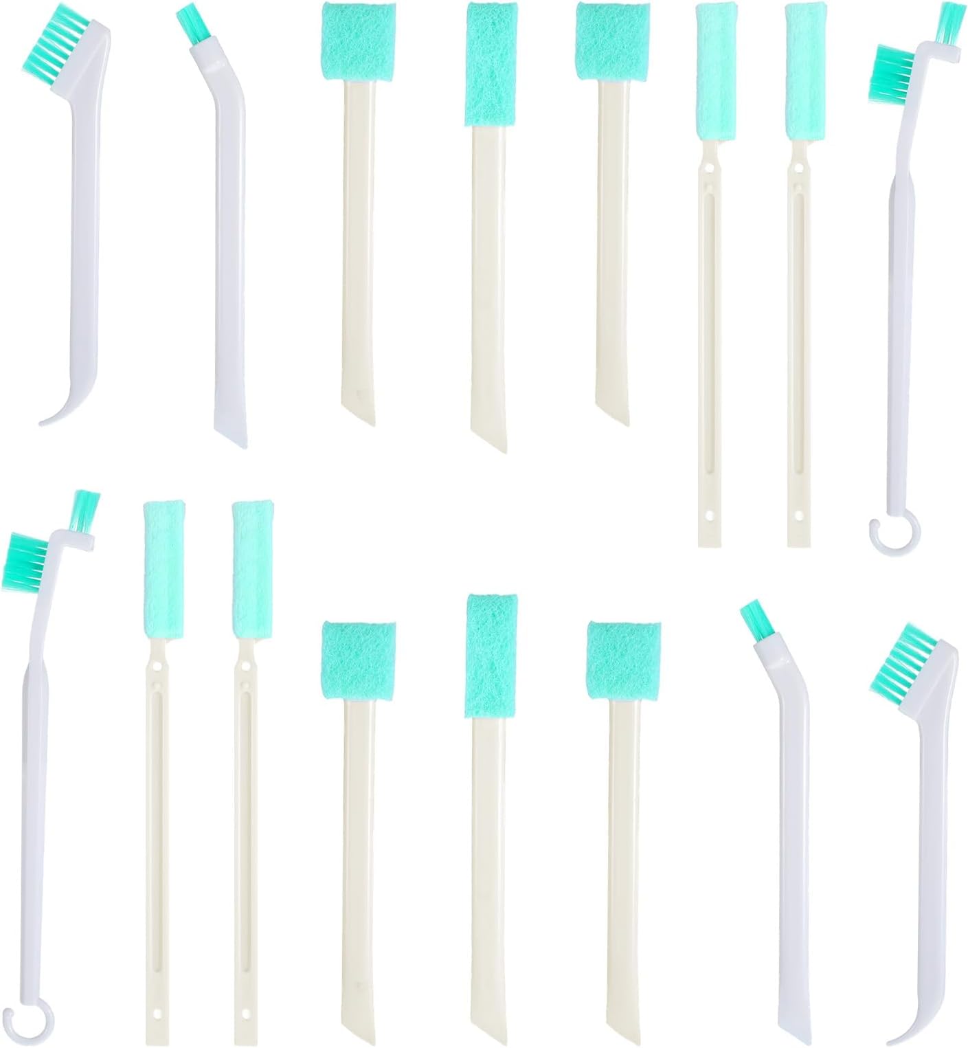 16 Pack Small Household Cleaning Brushes Crevice Cleaning Tool Deep Detail Crevice Cleaner Brush Set Detail Tiny Scrub Cleaner Brush Micro Crevices Scrub Cleaners Tool for Small Holes Corner Space