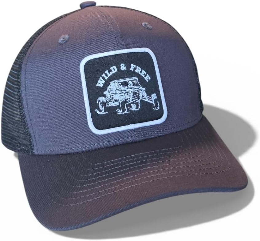 PNW Apparel UTV Trucker Hat - Mesh Snapback Off-Road Racing Cap for Men & Women - Breathable ATV Riding Gear