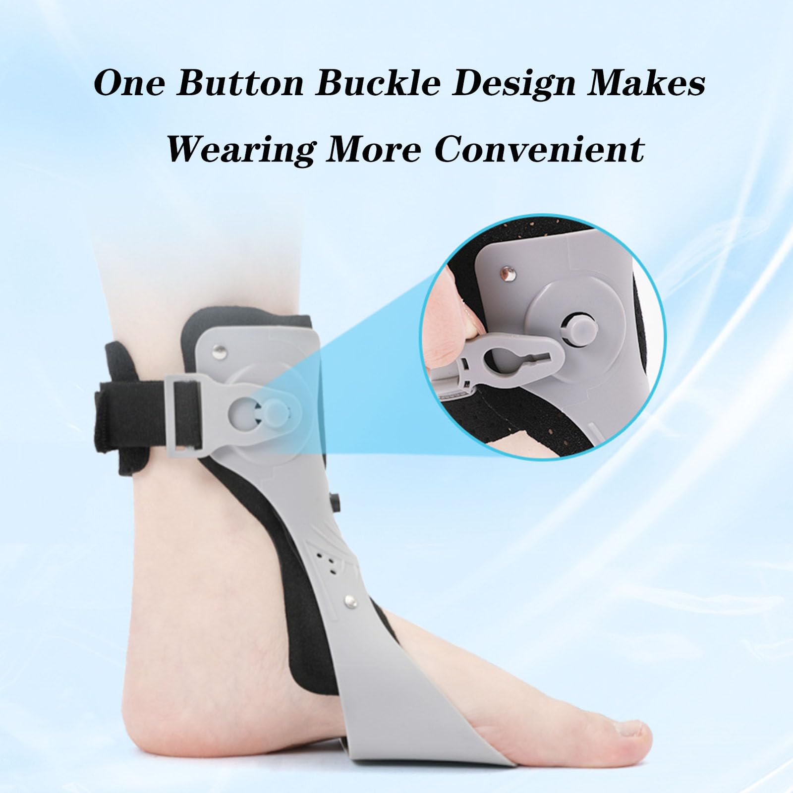 Ortesis de Tobillo Ajustable AFO para Pie Caído con Forro Airbag Inflable A1 Right M