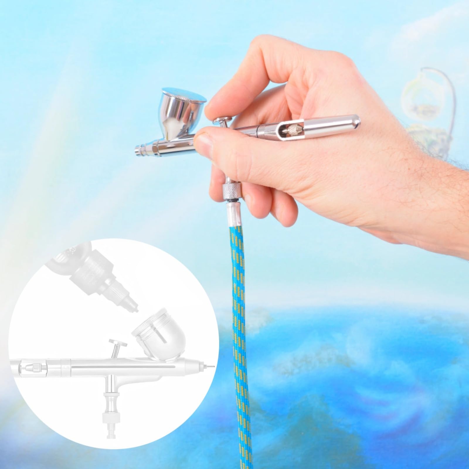 LUMINFLY 10-Pack 1Oz Paint Mixing Bottles with Steel Balls for Precise Dispensing and Easy Refill